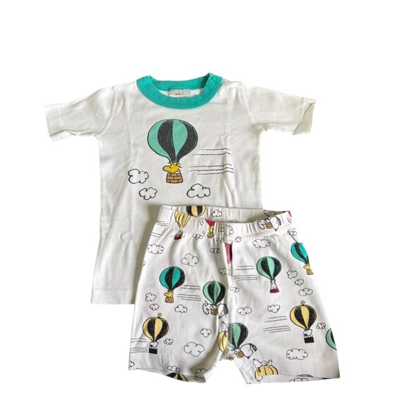 Hanna Andersson Peanuts Hot Air Balloon Pajamas Size 100 - Picture 1 of 3
